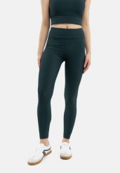 Prążkowane legginsy N-LISBONA. Legginsy Volcano, bez wzorów, z elastanu, sportowe. Za 119.99 zł.