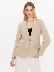 Weekend Max Mara Marynarka Nalut 2350410431 Beżowy Regular Fit. Brązowe marynarki i żakiety Weekend Max Mara, bez wzorów, ze lnu, bez ramiączek. Za 1,249.00 zł.
