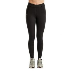 Damskie legginsy jeździeckie z pełną przyczepnością Montar Gloria Caviar Tape. Czarne legginsy MONTAR, bez wzorów, z elastanu, eleganckie. Za 444.00 zł.