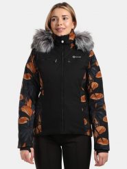 Kilpi Kurtka narciarska "Lena" w kolorze czarno-brązowym rozmiar: 44. Brązowe kurtki narciarskie Kilpi, m, bez wzorów, ze lnu, bez kaptura, narciarskie. Za 633.92 zł.