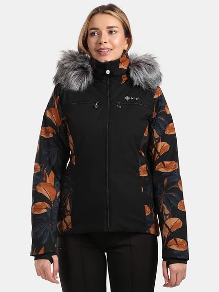 Kilpi Kurtka narciarska "Lena" w kolorze czarno-brązowym rozmiar: 44. Brązowe kurtki narciarskie Kilpi, m, bez wzorów, ze lnu, bez kaptura, narciarskie. Za 633.92 zł.