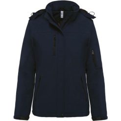 Parka dla kobiet Kariban Softshell doublée capuche. Niebieskie płaszcze KARIBAN, na zimę, bez wzorów, z softshellu, bez kaptura. W wyprzedaży za 388.50 zł.