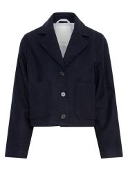 MOSS COPENHAGEN Kurtka przejściowa "Keola" w kolorze granatowym rozmiar: M/L. Niebieskie kurtki Moss Copenhagen, l, bez wzorów, z wełny, bez kaptura. Za 404.95 zł.