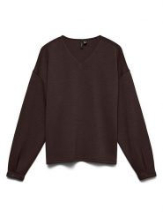Vero Moda Bluza w kolorze brązowym rozmiar: XL. Brązowe bluzy Vero Moda, xl, bez wzorów, bez kaptura. Za 109.95 zł.