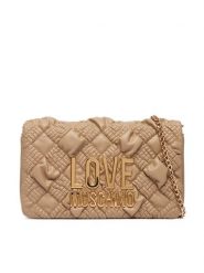 LOVE MOSCHINO Torebka JC4131PP1PL1010A Beżowy. Brązowe kopertówki Love Moschino, bez wzorów, ze skóry, wizytowe, bez dodatków. Za 839.99 zł.