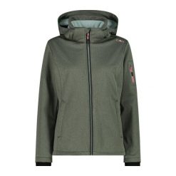 Damska kurtka turystyczna z kapturem CMP. Brązowe kurtki przejściowe sportowe CMP, bez wzorów, z softshellu, z kapturem, trekkingowe. Za 367.00 zł.