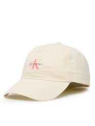 Calvin Klein Czapka z daszkiem LV04K5027G Beżowy. Brązowe czapki z daszkiem Calvin Klein, bez wzorów, z bawełny. Za 129.99 zł.