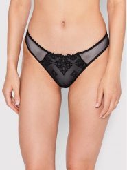 Chantelle Stringi Champs Elysées C26090 Czarny. Czarne stringi Chantelle, bez wzorów, z syntetyku. Za 129.99 zł.