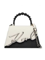 KARL LAGERFELD Torebka B3W30015 Biały. Białe torebki klasyczne KARL LAGERFELD, bez wzorów, ze skóry, bez dodatków. Za 1,399.00 zł.