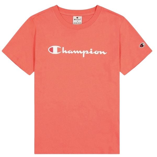 T-shirt Damski Z Bawełny Z Krótkim Rękawem. Brązowe t-shirty Champion, s, bez wzorów, z bawełny, sportowe, bez kołnierzyka, bez ramiączek. Za 132.99 zł.