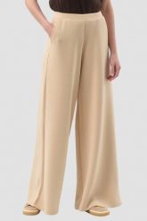 GUESS Beżowe damskie spodnie dresowe Olympe Wide Leg, Rozmiar XS. Brązowe spodnie sportowe Guess, z aplikacjami, z dresówki. Za 489.99 zł.