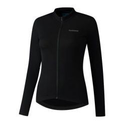 Damska koszulka z długim rękawem ELEMENT, czarna. Czarne t-shirty sportowe Shimano, bez wzorów, z tkaniny, bez ramiączek, rowerowe. Za 366.85 zł.