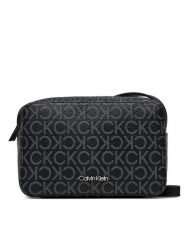 Calvin Klein Torebka Ck Must Camera Bag Mono K60K610294 Czarny. Czarne listonoszki Calvin Klein, bez wzorów, ze skóry, bez dodatków. Za 219.99 zł.