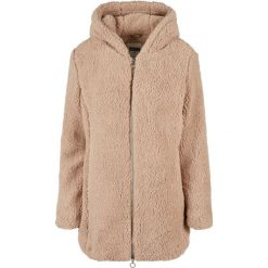 Kurtka polarowa z kapturem damska Urban Classics Sherpa. Brązowe kurtki Urban Classics, na zimę, bez wzorów, z polaru, eleganckie, z kapturem. Za 290.90 zł.