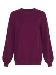 MOSS COPENHAGEN Sweter w kolorze fioletowym rozmiar: M/L. Różowe swetry Moss Copenhagen, l, bez wzorów, bez ramiączek. Za 193.70 zł.
