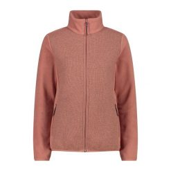 Damski polar hybrydowy CMP. Czerwone bluzy z polaru CMP, bez wzorów, z polaru, trekkingowe. Za 450.85 zł.