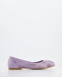 BALERINY DAMSKIE 2218611 11 VIOLE. Baleriny Venezia, bez wzorów, ze skóry, bez obcasa, bez zapięcia. Za 189.00 zł.