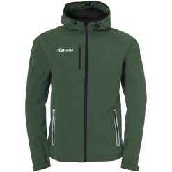 Kurtka softshell Kempa. Brązowe kurtki przejściowe sportowe Kempa, xl, bez wzorów, z softshellu, bez kaptura, do piłki ręcznej. Za 402.60 zł.