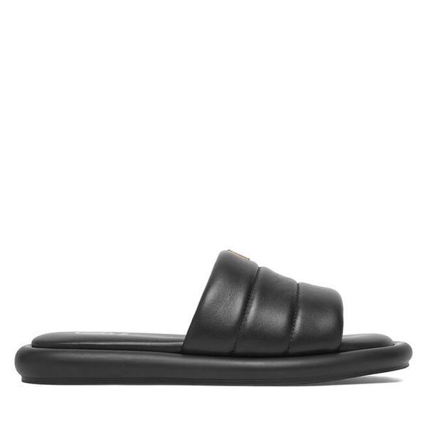 Klapki Bogner. Czarne klapki Bogner, bez wzorów, bez obcasa, bez zapięcia. Za 647.99 zł.