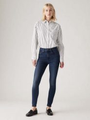 Levi's Dżinsy "721" - Skinny fit - w kolorze granatowym rozmiar: W28/L32. Niebieskie jeansy Levi's, l, z aplikacjami, klasyczne, z podwyższonym stanem. Za 246.45 zł.