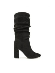 Jenny Fairy Kozaki LS5840-04 Czarny. Czarne kozaki Jenny Fairy, bez wzorów, z lycry, bez obcasa, na słupku, bez zapięcia. Za 199.99 zł.