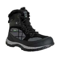 Buty trekkingowe damskie Regatta Hawthorn Evo. Czarne trekkingi Regatta, bez wzorów, z materiału, bez zapięcia, trekkingowe. Za 275.49 zł.