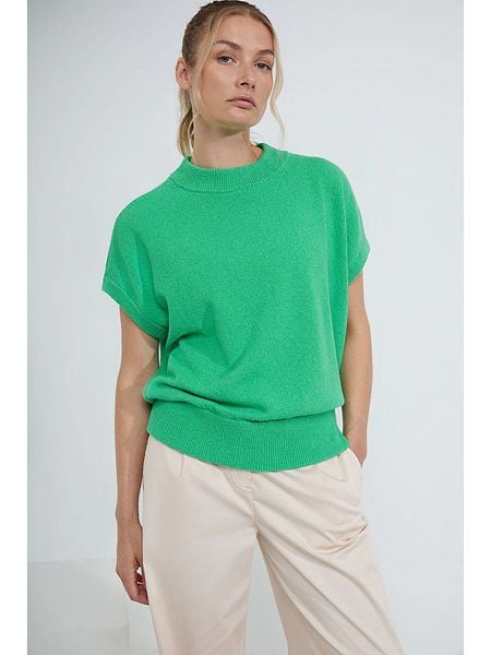 Josephine & Co Sweter "Dian" w kolorze zielonym rozmiar: S. Zielone swetry Josephine & Co, s, bez wzorów, bez ramiączek. Za 127.35 zł.
