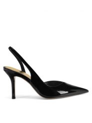 Eva Minge Sandały ANGELICA-V1299-303-1 Czarny. Czarne sandały Eva Minge, bez wzorów, ze skóry, bez obcasa, na szpilce, bez zapięcia. Za 429.99 zł.