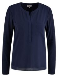 Milano Italy Bluzka w kolorze granatowym rozmiar: XS. Niebieskie bluzki Milano Italy, xs, bez wzorów, z wiskozy, bez kołnierzyka, bez ramiączek. Za 126.99 zł.