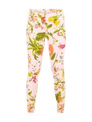 Blutsgeschwister Legginsy "Totally Thermofull of light vitamins" w kolorze jasnoróżowo-zielonym rozmiar: S. Różowe legginsy Blutsgeschwister, bez wzorów, z bawełny, sportowe. Za 118.84 zł.