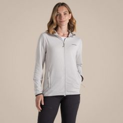 Damska bluza z kapturem full zip Craghoppers NosiLife Afia. Szare bluzy Craghoppers, m, bez wzorów, sportowe, bez ramiączek, z kapturem. Za 404.40 zł.