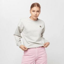 Damska bluza Fila Women Suzanna Crew Sweat 687456-B13. Szare bluzy bez kaptura Fila, xs, bez wzorów, z bawełny, bez kaptura, na fitness i siłownię. Za 162.98 zł.