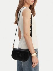 GINO ROSSI Torebka C-KY191 Czarny. Czarne listonoszki Gino Rossi, bez wzorów, z materiału, bez dodatków. Za 179.99 zł.