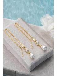 Heliophilia Pozłacane kolczyki z cyrkoniami i perłami rozmiar: onesize. Białe kolczyki Heliophilia, z cyrkonią, pozłacane. Za 86.99 zł.