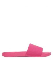 Calvin Klein Klapki Essential Slide Pride Cv Wn HW0HW03297 Różowy. Czerwone klapki Calvin Klein, bez wzorów, z materiału, bez obcasa, bez zapięcia. Za 189.99 zł.