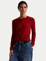 Polo Ralph Lauren Sweter 211971865013 Czerwony Slim Fit. Czerwone swetry Polo Ralph Lauren, m, bez wzorów, z wełny, bez ramiączek. Za 929.99 zł.