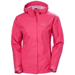 Damska kurtka wodoodporna Helly Hansen Seven J. Czerwone kurtki przeciwdeszczowe Helly Hansen, xl, bez wzorów, z poliesteru, bez kaptura, rowerowe. Za 483.00 zł.