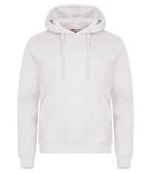 Clique Miami Hoody — unisexowa bluza z bawełną i poliestrem z recyklingu – Off. Białe bluzy CLIQUE, xl, bez wzorów, z bawełny, bez ramiączek, z kapturem. Za 172.75 zł.