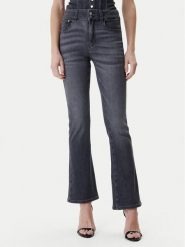 Guess Jeansy W6RA3I D6921 Szary Wide Leg. Szare jeansy Guess, z aplikacjami, z bawełny. Za 619.99 zł.