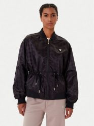 Guess Kurtka przejściowa V5YL11 WHFU0 Czarny Regular Fit. Czarne kurtki Guess, xxs, z aplikacjami, z syntetyku, bez kaptura. Za 529.99 zł.