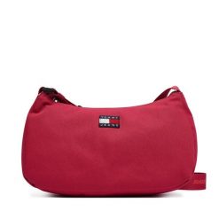 Torebka Tommy Jeans. Czerwone torebki klasyczne Tommy Jeans, bez wzorów, z jeansu, klasyczne, bez dodatków. Za 249.99 zł.