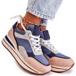 PS1 Damskie Zamszowe Buty Sportowe Niebiesko-Szare Elisse niebieskie różowe. Czerwone buty treningowe PS1, bez wzorów, z tkaniny, przed kostkę, bez zapięcia. Za 149.00 zł.