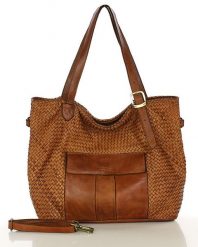 Shopperka skórzana MARCO MAZZINI camel v250b. Brązowe torebki klasyczne bez wzorów, ze skóry, duże, bez dodatków. Za 659.00 zł.