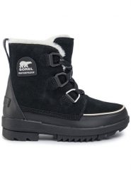 Sorel Śniegowce Torino II NL3488 Czarny. Czarne śniegowce Sorel, bez wzorów, ze skóry, bez zapięcia. Za 779.99 zł.