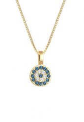 Elli Damski wisiorek Evil Eye z kryształami ze srebra próby 925 sterling silver Naszyjniki 1 ct. Szare naszyjniki Elli, z materiału, z kryształem, srebrne. Za 293.99 zł.