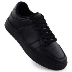 Buty sportowe damskie Big Star RR274A242 czarne. Czarne buty treningowe bez wzorów, z materiału, bez zapięcia. W wyprzedaży za 239.49 zł.