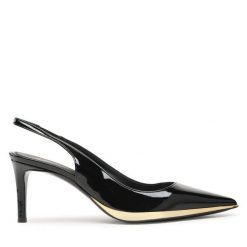 Sandały GIUSEPPE ZANOTTI. Czarne sandały GIUSEPPE ZANOTTI, bez wzorów, bez obcasa, na szpilce, bez zapięcia. Za 3,589.00 zł.