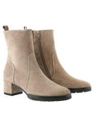 Högl Skórzane botki "Diana" w kolorze beżowym rozmiar: 40. Brązowe botki Högl, bez wzorów, eleganckie, bez obcasa, bez zapięcia. Za 322.90 zł.