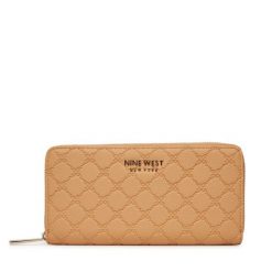 Portfel Nine West. Brązowe portfele Nine West, bez wzorów. Za 79.99 zł.
