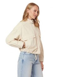 Scotch & Soda Kurtka przejściowa w kolorze beżowym rozmiar: S. Brązowe kurtki Scotch & Soda, s, bez wzorów, bez kaptura. Za 260.99 zł.